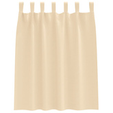 Firany blackout z kółkami 2 pcs Kremowy 140 x 140 cm Poliester