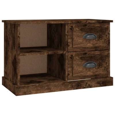 vidaXL Szafka pod TV, przydymiony dąb, 73x35,5x47,5 cm