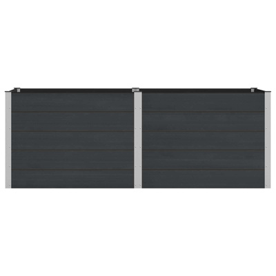 Podniesiona rabata ogrodowa Czarny 250 x 100 x 91 cm