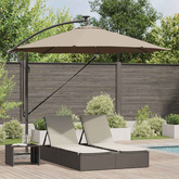 Parasol plażowy Ze LED Lights Ciemnoszary 294 x 294 x 248 cm