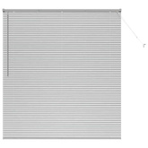 Żaluzje weneckie Srebrny 175 x 160 cm Aluminium