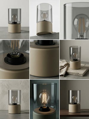 Designerska lampka do wnętrz na 1 źródło światła K-6055 z serii DEX
