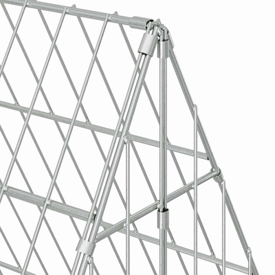 Klatka dla kur srebrny 110 x 100 x 85 cm Stal ocynkowana