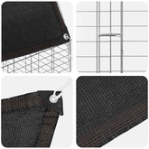 Klatka dla kur 2 szt. srebrny 600 x 100 x 210 cm