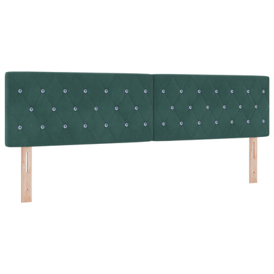Łóżko ottoman z materacem Ciemnozielony 180 x 200 cm Welur