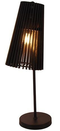 Lampka nocna Osaka Ledea drewniana czarna E27 nowoczesna