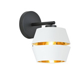 Kinkiet  PIANO K1 WHITE/GOLD
