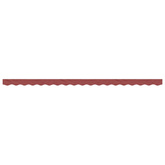 Lambrekin do markizy, burgundowe paski, 4,5 m