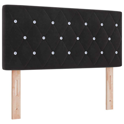 Zagłówek Czarny 90 cm Aksamit