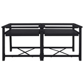 Podstawka na Pralkę 2 pcs Czarny 120 x 56 x 52 cm Stal