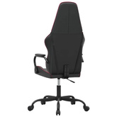 vidaXL Fotel gamingowy, czarno-bordowy, sztuczna skóra model standard