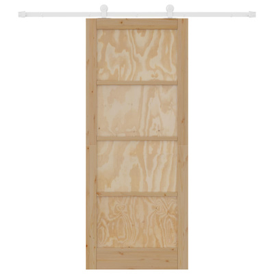 Drzwi przesuwne Naturalne i białe 86 x 211 cm