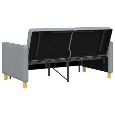 Rozkładana sofa jasnoszary 154 x 94,5 x 80,5 cm