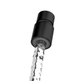 Quadron | AERATOR PERLATOR | CZARNY MAT | obrotowy z funkcją przełączenia strumienia wody na tryb prysznicowy | gwint M22 | wymiary: 4,9 x 2,8 cm