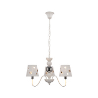 Żyrandol biały lampa wisząca 3xE14 Batley Ledea 50203109