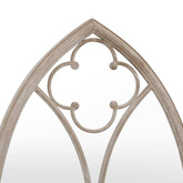 vidaXL Lustro ogrodowe, piaskowe, 100x45 cm, żelazne