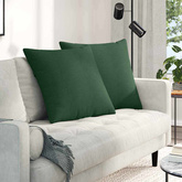 Poduszki na sofę 2 pcs Ciemna zieleń 80 x 80 cm