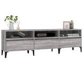 vidaXL Szafka pod TV, szary dąb sonoma, 150x30x44,5 cm wariant 8
