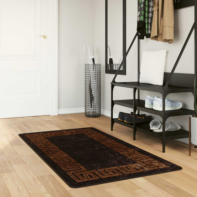 Chodnik dywanowy MARSA Czarny 100 x 150 cm Poliester i PVC
