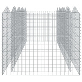 Łukowaty kosz gabionowy, 400x100x100 cm, galwanizowane żelazo