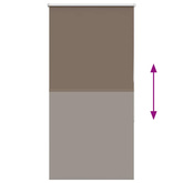 Roleta zaciemniająca kawowa 70x130 cm Szerokość tkaniny