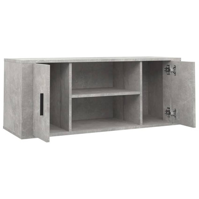 vidaXL Szafka pod TV, szarość betonu, 100x35x40 cm wariant 5