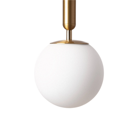 Lampa Wisząca szklana Kula ?15cm Złota Abruzzo Sigma