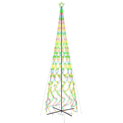 Choinka stożkowa, 3000 kolorowych diod LED, 230x800 cm
