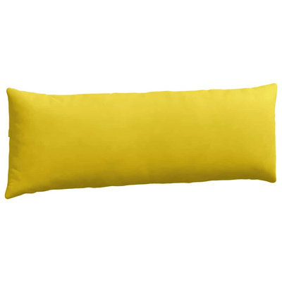 Poduszki na sofę 2 pcs Żółty 120 x 40 cm Tkanina sztruksowa