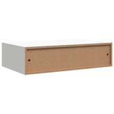 Półki ścienne z szufladą, 2 szt., białe, 40 x 23,5 x 10 cm, MDF