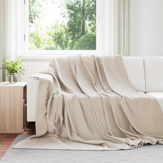 Koce narzutowe 6 pcs Beżowy 270 x 240 cm Polar