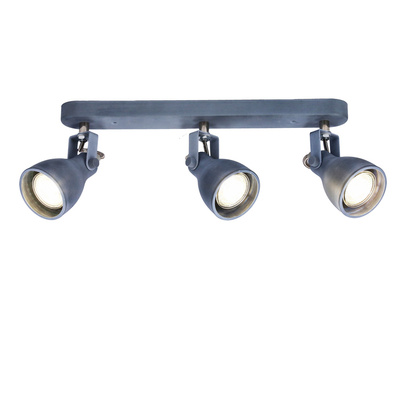 Lampa ścienna listwa 3X40W GU10 szary mat ASH 93-64301