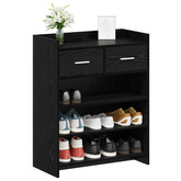 Szafka na buty Czarny dąb 73,5 x 36 x 92 cm Drewno inżynieryjne
