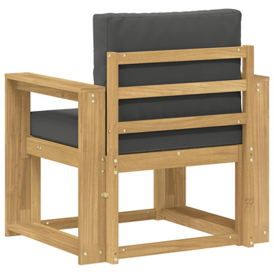 Sofa na zewnątrz Poliester Biały i Antracytowy