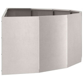 Donica Srebrny 120 x 60 x 35 cm Stal nierdzewna