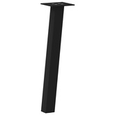 Nogi do stolika kawowego 4 szt. Czarne 30 cm Stalowe