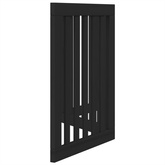 Składana bramka dla psa, 3 panele, czarna, 150 cm