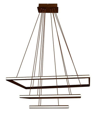 Lampa LED wisząca dekoracyjna + pilot 116W brąz dl-f09
