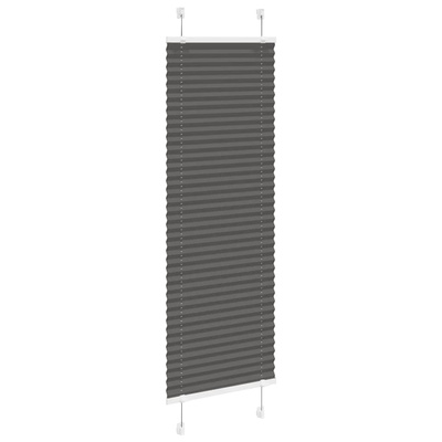 Roleta plisowana czarna 45x150 cm Szerokość tkaniny 44,4cm