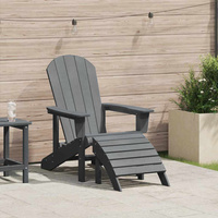 Krzesło Adirondack Jasnoszary HDPE