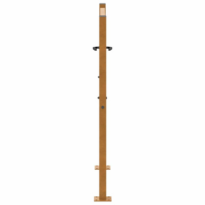 Brama ogrodowa 100x100 cm Stal nierdzewna Wzór fali