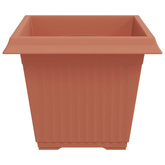 Kwadratowa doniczka na kwiaty 6 pcs Czerwony ceglasty