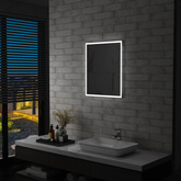 vidaXL Ścienne lustro łazienkowe z LED, 50 x 60 cm wariant 5