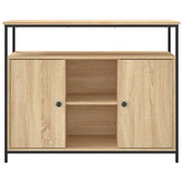 Komoda Sonoma Oak 100x35x80 cm Drewno konstrukcyjne