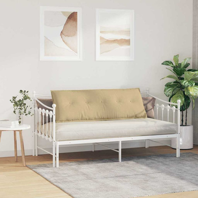 Poduszka na plecy Szary zielony 140 x 50 cm Tkanina sztruksowa