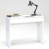 FMD Biurko z szeroką szufladą, 100x40x80 cm, białe, 362-001