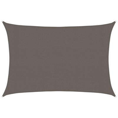 Żagiel przeciwsłoneczny, 160 g/m?, antracytowy, 3x4,5 m, HDPE