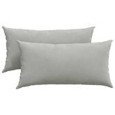Poduszki na sofę 2 pcs Jasnoszary 80 x 40 cm tkanina