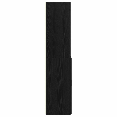 Highboard Czarny dąb 70 x 42,5 x 185 cm Drewno inżynieryjne