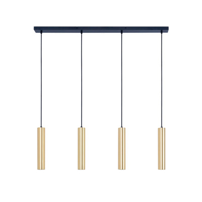 Lampa Wiszaca cztery złote tuby GU10 Abruzzo Trotti